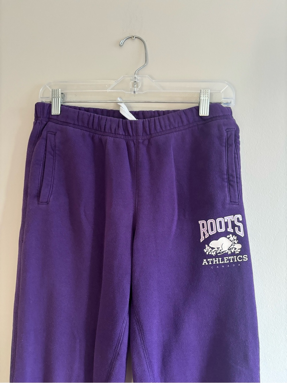 Purple girls ROOTS joggers